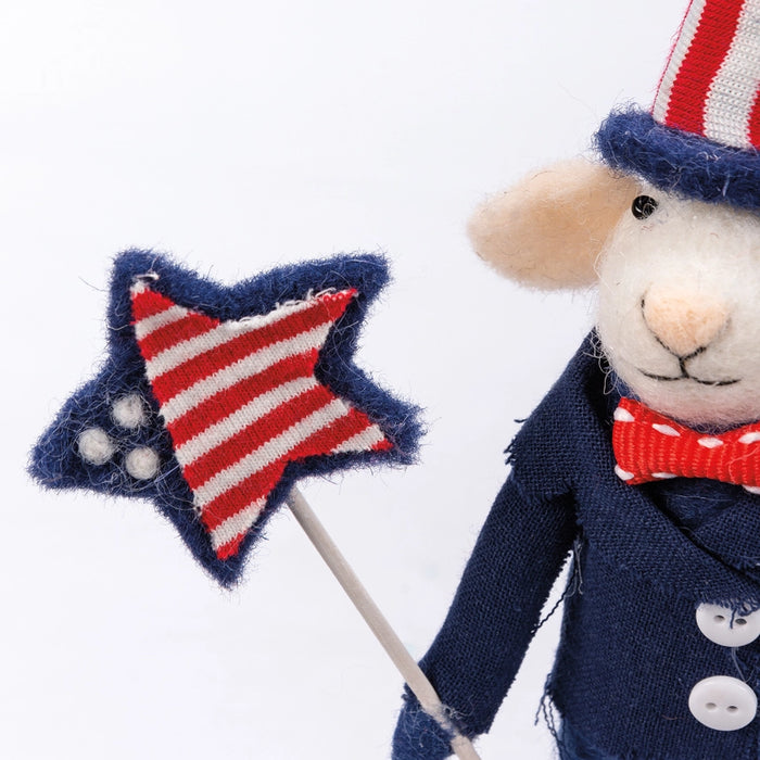 Uncle Sam Mouse Critter Ornament