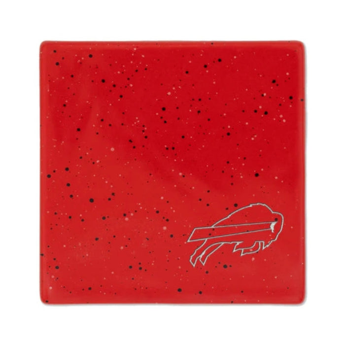 Buffalo Bills Red Speckle 4" Coaster - sold individually