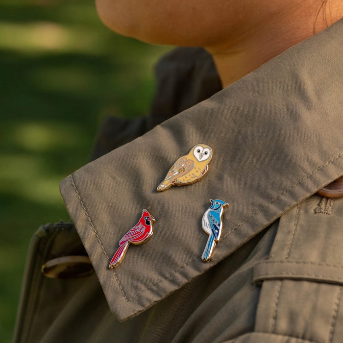 Red Cardinal Enamel Lapel Pin