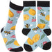 Lemons and Bees Crew Socks