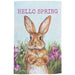 Hello Spring Vintage Bunny Garden Flag