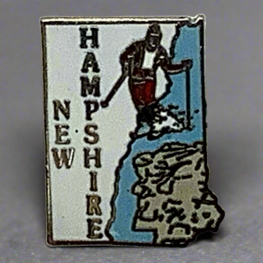 New Hampshire Large Map Lapel Pin 2025