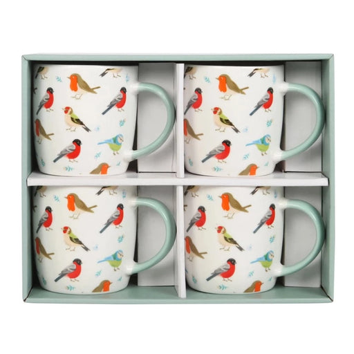 Garden Birds Mugs - Set of 4