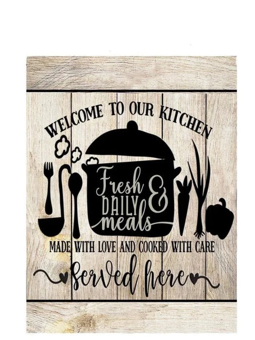 Welcome to Our Kitchen Garden Flag