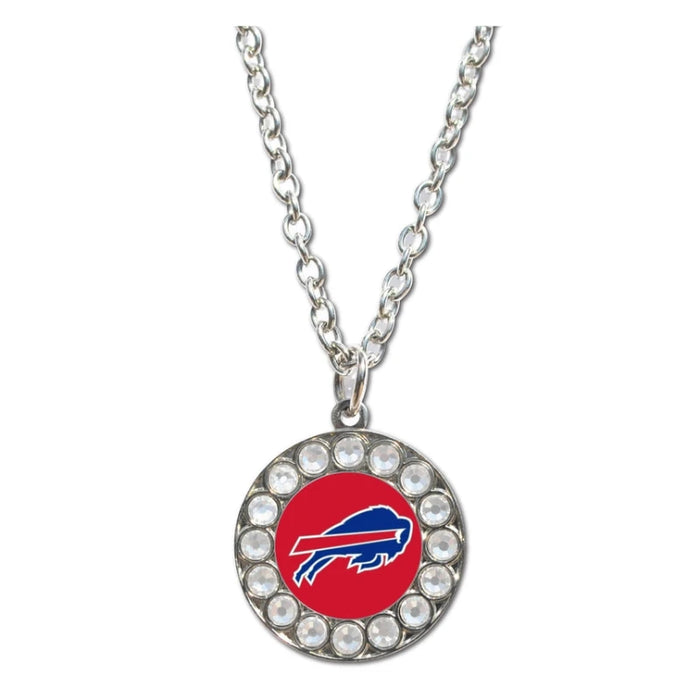 Buffalo Bills Red Logo Rhinestone Necklace