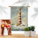 Lighthouse by the Sea Banner Flag