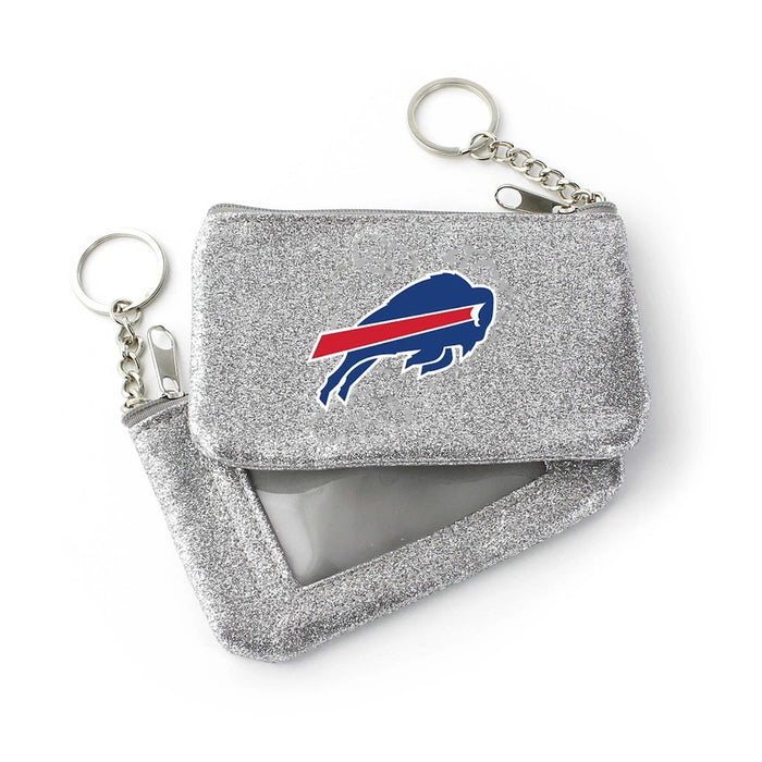 Buffalo Bills Silver Sparkle Coin Purse