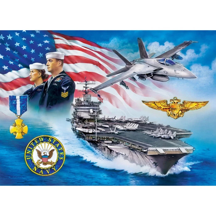 U.S. Navy Anchors 1000 Piece Puzzle