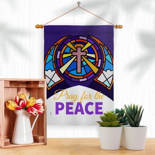 Pray for the Peace Banner Flag