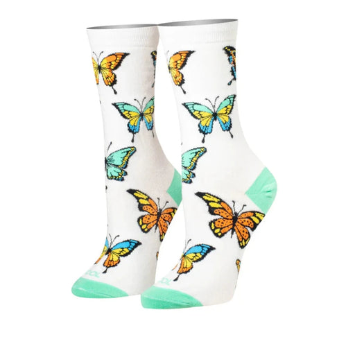 Multi Colored Butterflies Women's Crew Socks