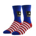 US Army Logo Striped Men's Crew Socks