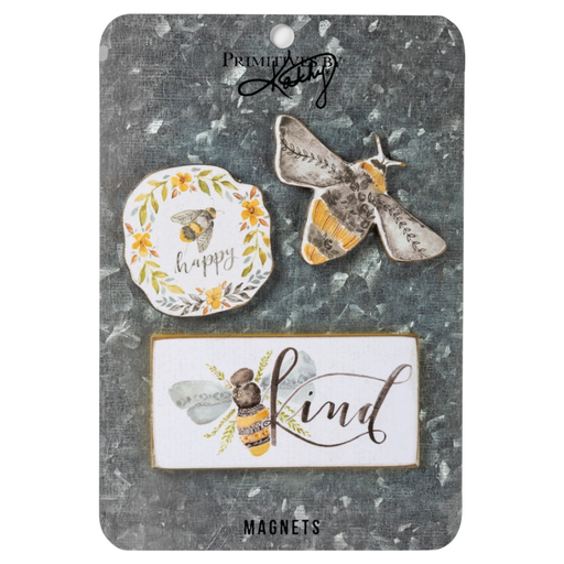 Floral Bee Kind Magnet Set