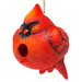 8.5" Cardinal Round Birdhouse