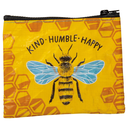 Bee Kind, Humble, & Happy Zipper Change Purse