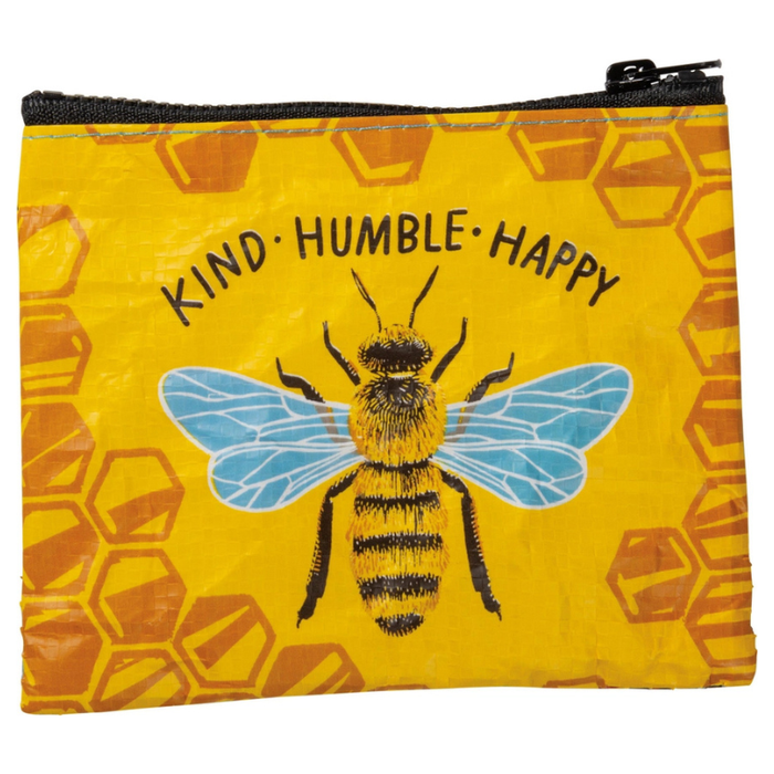 Bee Kind, Humble, & Happy Zipper Change Purse
