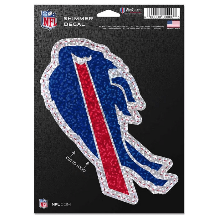 Buffalo Bills Shimmer Decal 5x7"