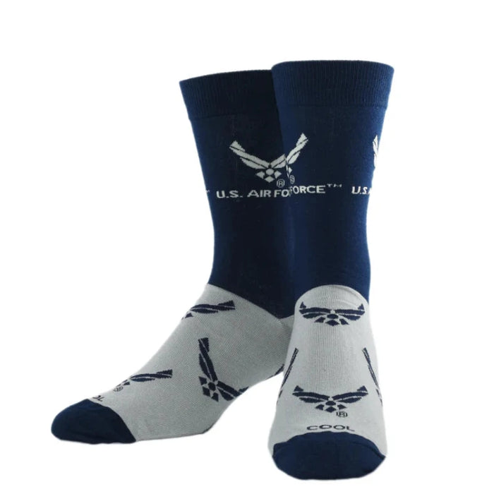 US Air Force Wordmark Men's Crew Socks