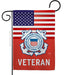 US Coast Guard Veteran Garden Flag