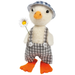 Gingham Duck in Overalls Critter Ornament