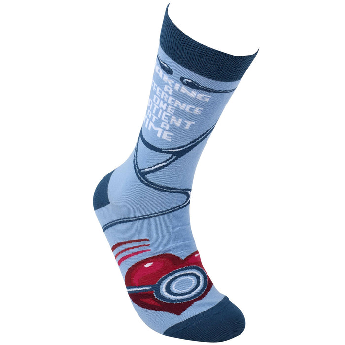 One Patient At A Time Crew Socks