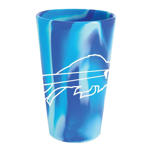16oz Buffalo Bills Blue Tie Dye Silicone Cup