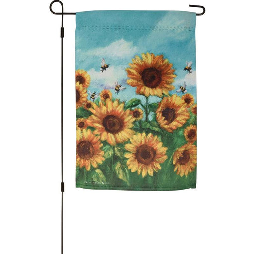 Sunflowers and Bees Garden Flag