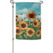 Sunflowers and Bees Garden Flag