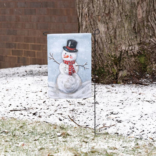 Vintage Snowman Garden Flag