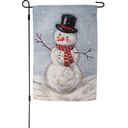 Vintage Snowman Garden Flag