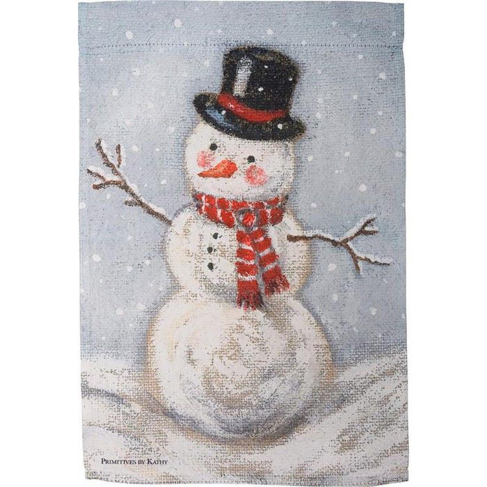 Vintage Snowman Garden Flag