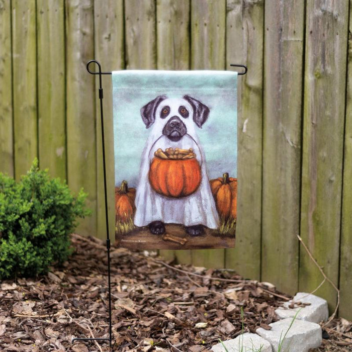 Vintage Ghost Dog Garden Flag