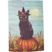 Cat on a Pumpkin Vintage Garden Flag