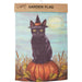 Cat on a Pumpkin Vintage Garden Flag