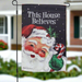 Vintage Santa Believer Garden Flag