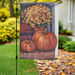 Porch Steps and Pumpkins Garden Flag