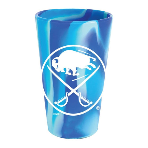 16oz Buffalo Sabres Blue Tie Dye Silicone Cup