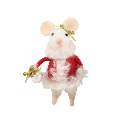 Mrs. Claus Mouse Critter Ornament