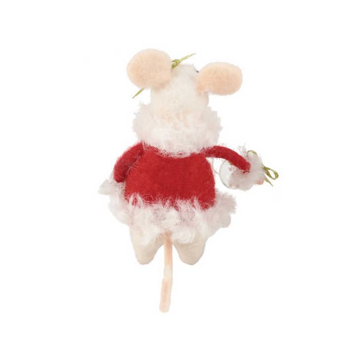 Mrs. Claus Mouse Critter Ornament