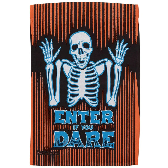 Enter If You Dare Garden Flag