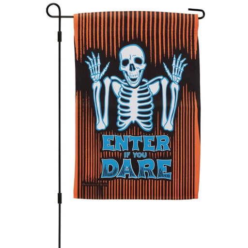 Enter If You Dare Garden Flag