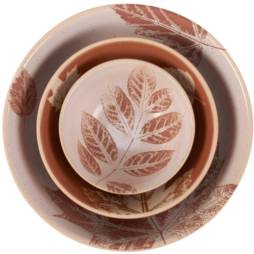 Fall Leaves Stoneware Bowl Set