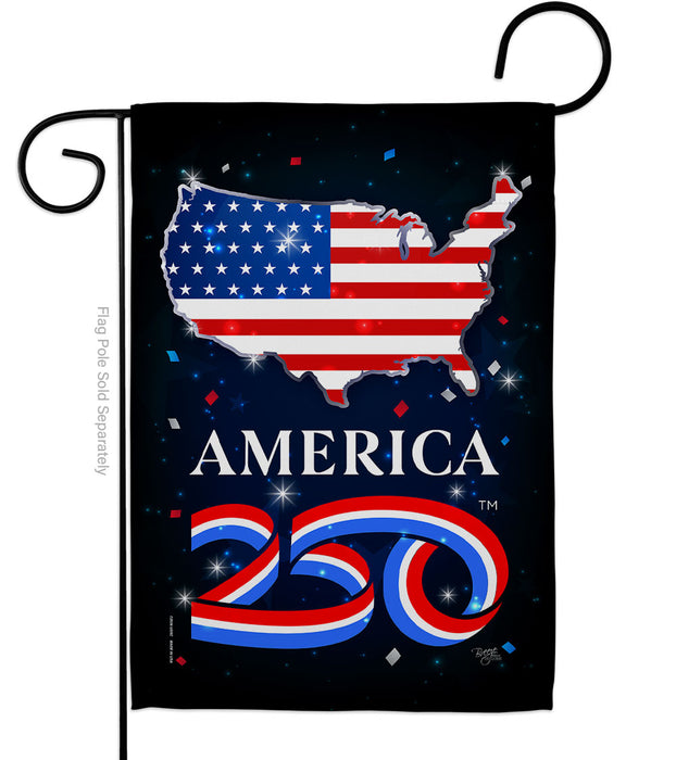 *Pre-Order* America 250 Celebration Map Garden Flag