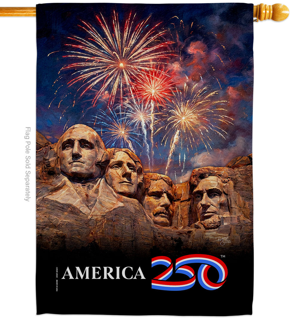 Mount Rushmore 250 Banner Flag