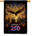 Justice & Service America 250 Banner Flag