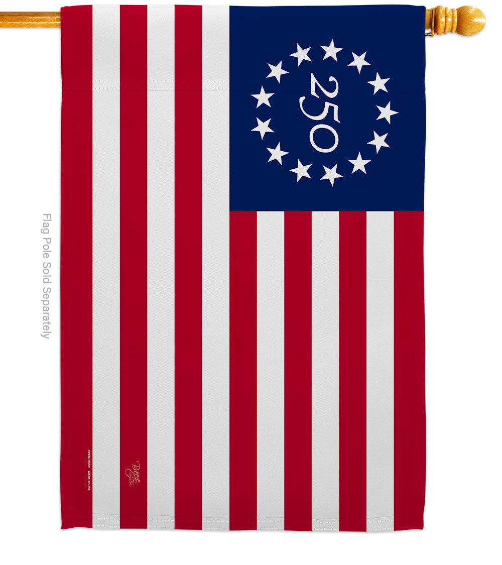 Betsy Ross America 250 Banner Flag