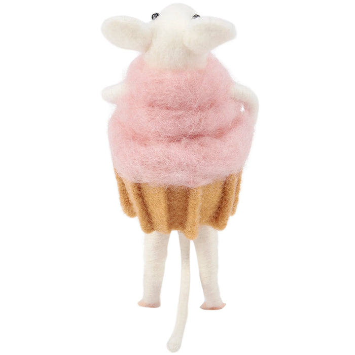 Cupcake Mouse Critter Figurine