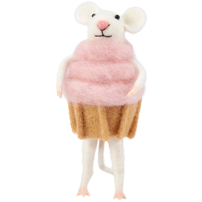 Cupcake Mouse Critter Figurine