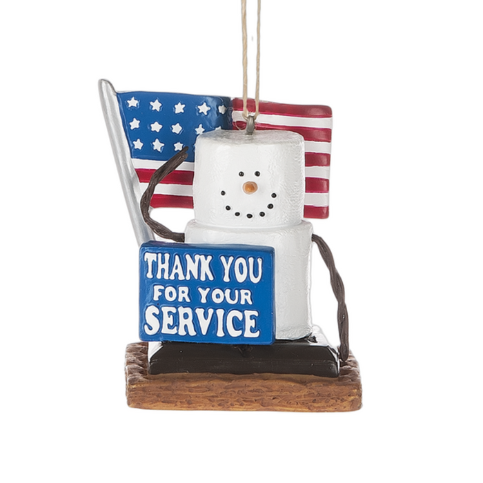 S'mores Military Thanks Ornament