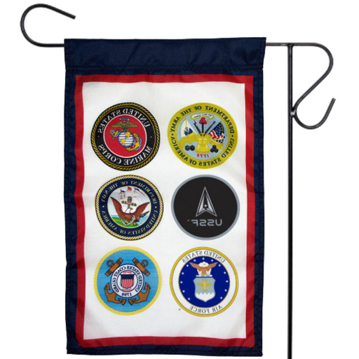 US Armed Forces Garden Flag (6 Branches)
