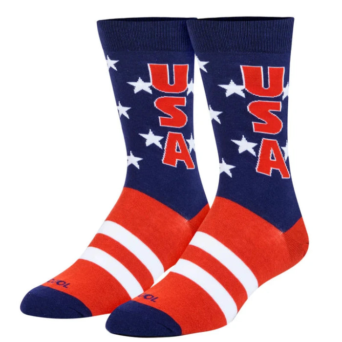 USA Stars Men's Crew Socks